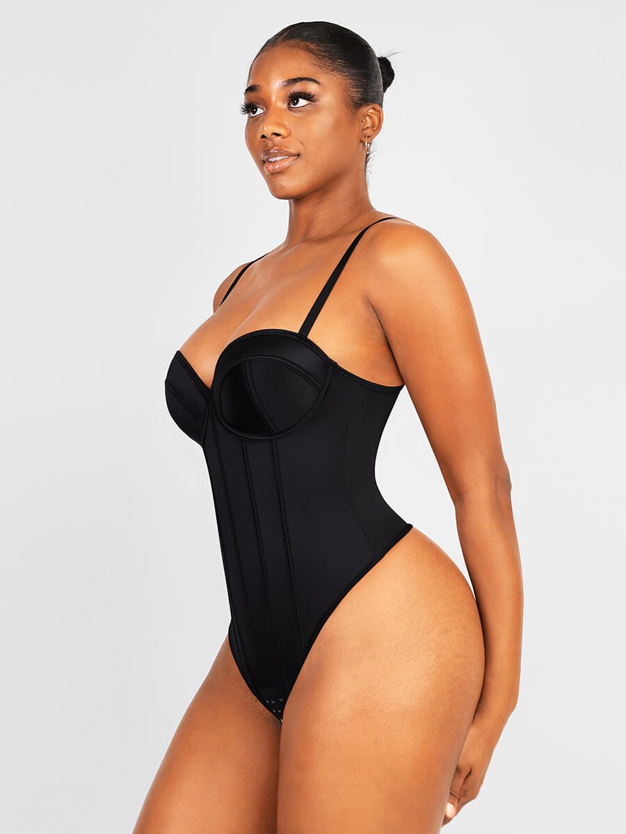 Cupped Strapless Bra-free Bodysuit Shapewear