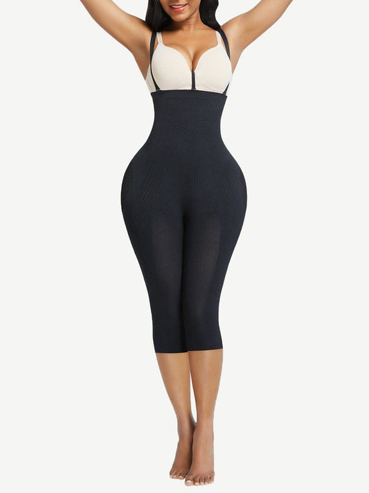 Plus Size Full Body Shaper With Open Crotch Smooth Silhouette