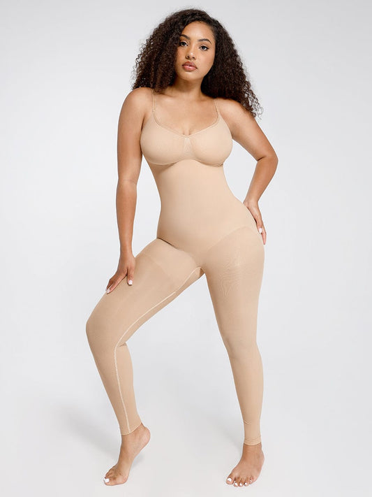 Seamless Breast Support Waist and Abdomen Shaping Full-Length Body Shaper